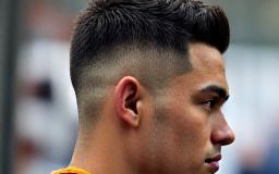 Sharp fresh fade haircut for sports game day